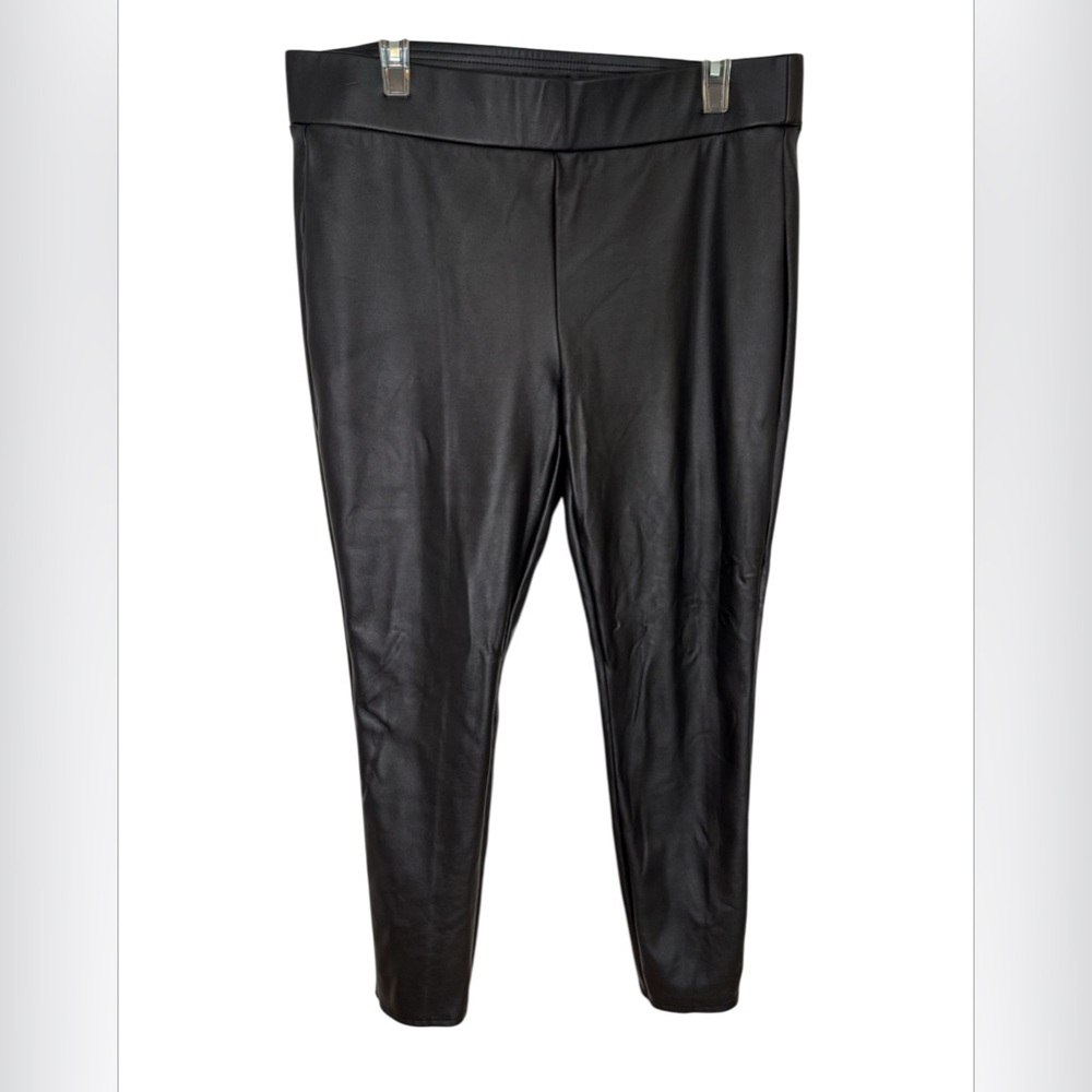 LOFT Faux Leather Pull-On Pants – Size L